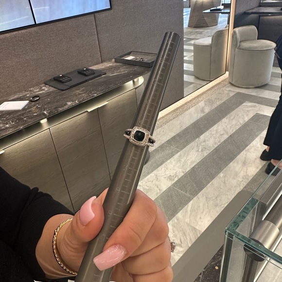 David  Yurman onyx ring 5.5 RARE - Picture 3 of 8